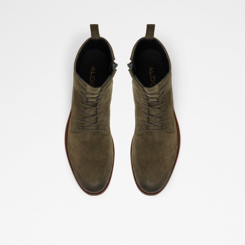 Fashion Medium Green Aldo Twain Lace-Up Boot