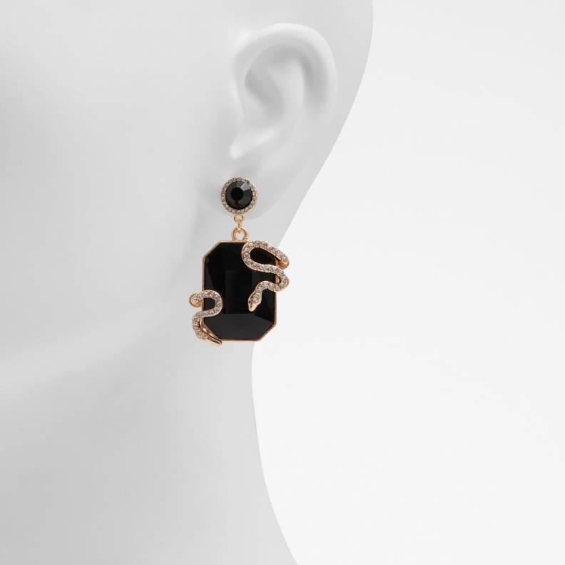 Aldo Black-Gold Multi Fashion New Arrival Uleawen Earrings