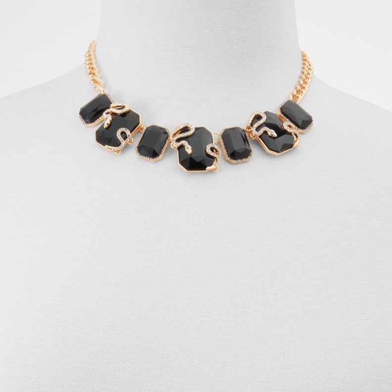 Aldo New Arrival Ulelle Necklace Black-Gold Multi Fashion