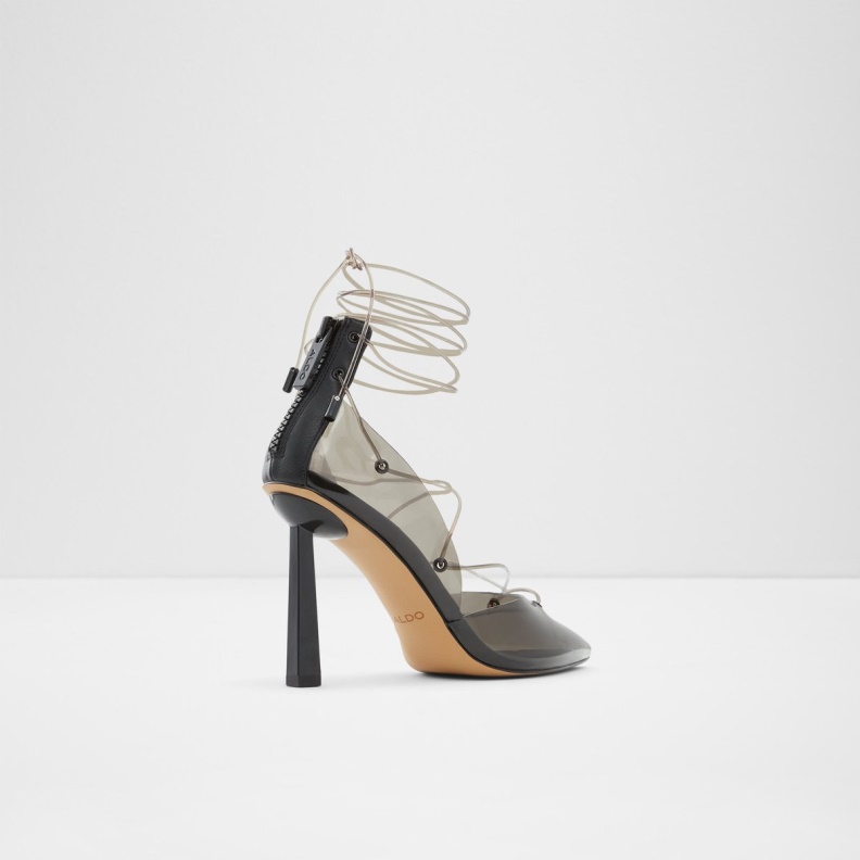 Black Fashion Aldo Uniatha Strappy Heeled Shoe