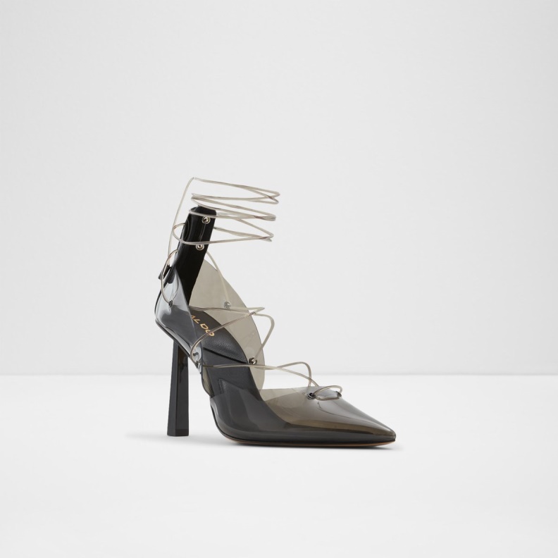 Black Fashion Aldo Uniatha Strappy Heeled Shoe