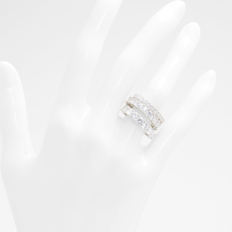 Silver-Clear Multi Aldo Fashion Uniawen Ring