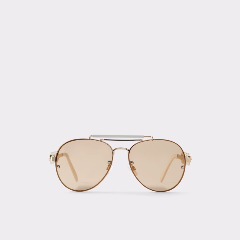 Unoe Square Sunglasses Gold Aldo Fashion