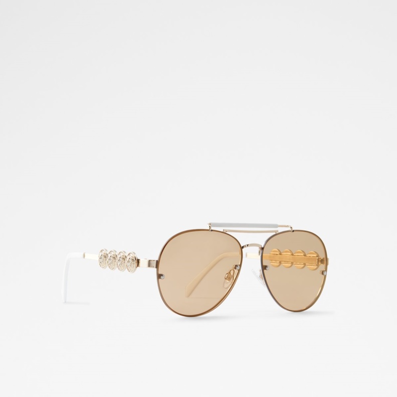 Unoe Square Sunglasses Gold Aldo Fashion