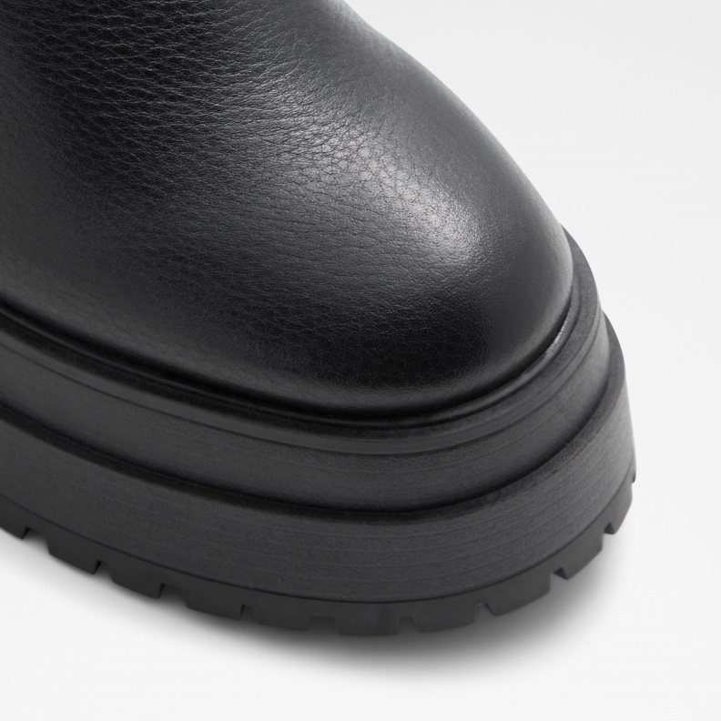 Black New Arrival Upside Platform Ankle Boot Lug Sole Aldo Fashion