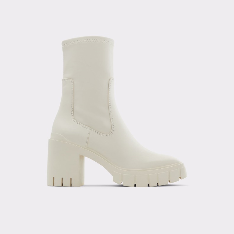 Upstage Sock Boot Lug Sole Fashion Aldo White