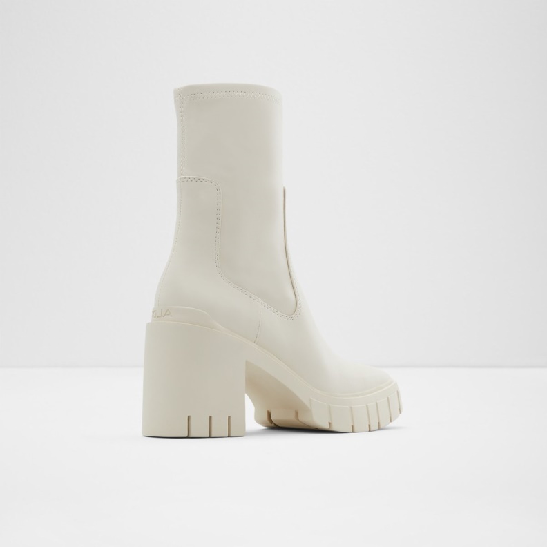 Upstage Sock Boot Lug Sole Fashion Aldo White