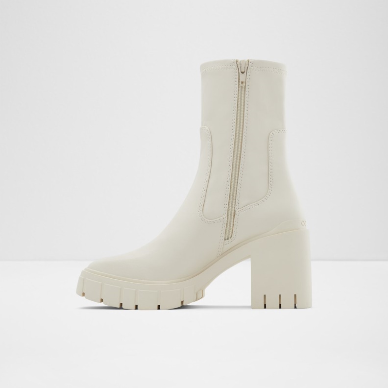 Upstage Sock Boot Lug Sole Fashion Aldo White