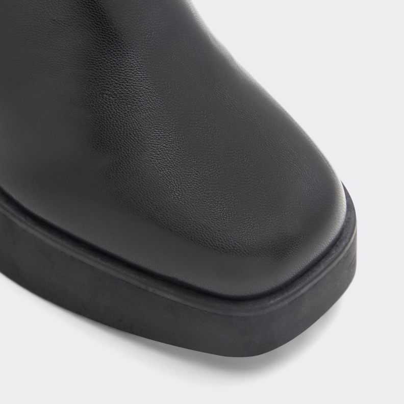 Fashion Black Synthetic Stretch Upstep Ankle Boot Aldo