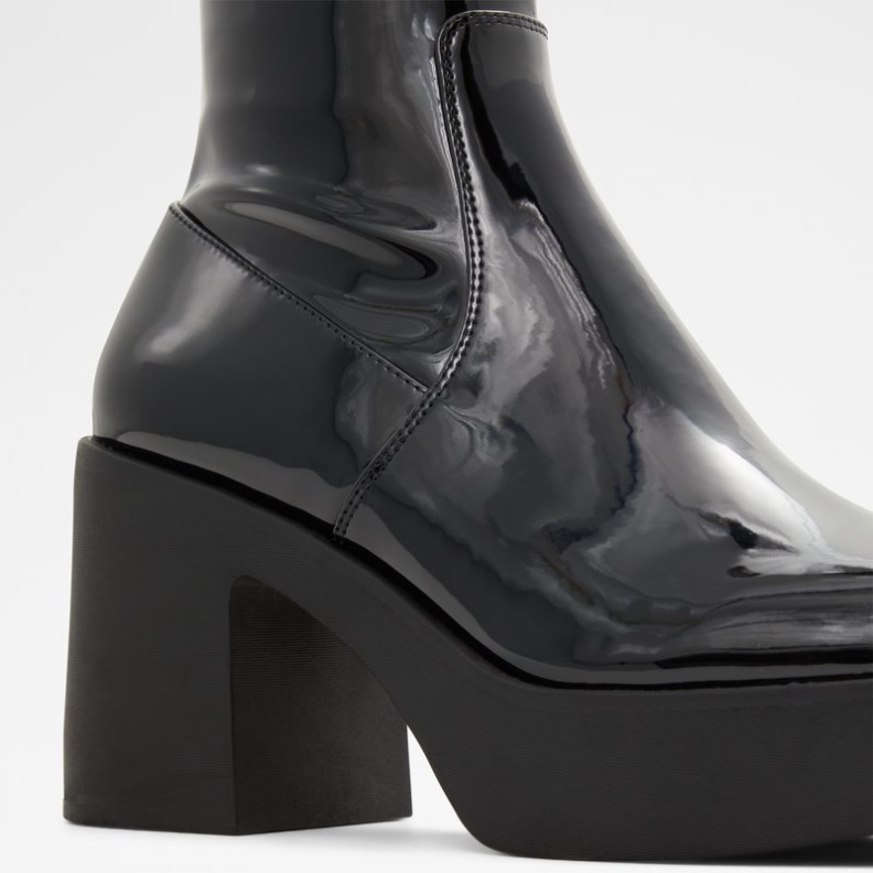 Mode Schwarz Synthetik Patent Upstep Aldo