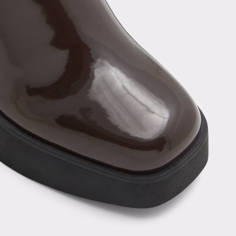 Aldo Dark Brown Fashion Upstep Ankle Boot