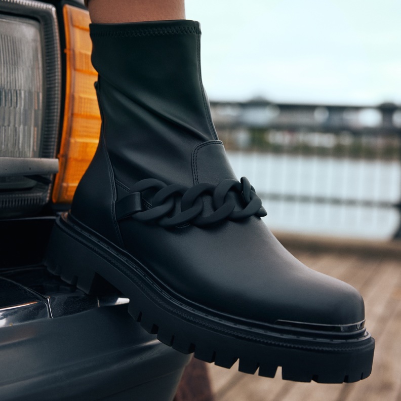 Valedar Ankle Boot Lug Sole Aldo Fashion Black