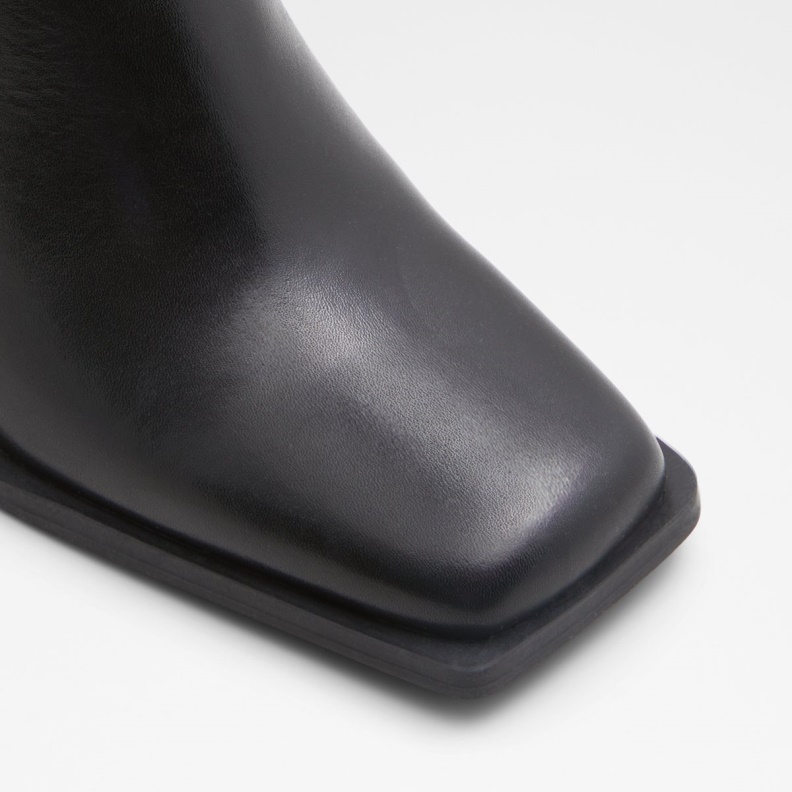 New Arrival Vaquera Western Boot Fashion Black Leather Aldo