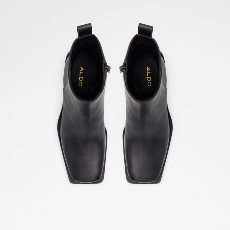 New Arrival Vaquera Western Boot Fashion Black Leather Aldo