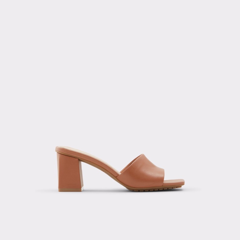 Velalith High Heel Sandal Block Heel Fashion Cognac Aldo