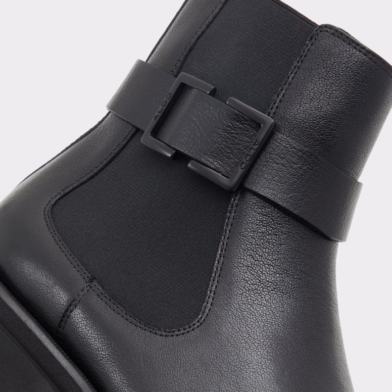 Aldo New Arrival Verdi Ankle Boot Lug Sole Black Fashion