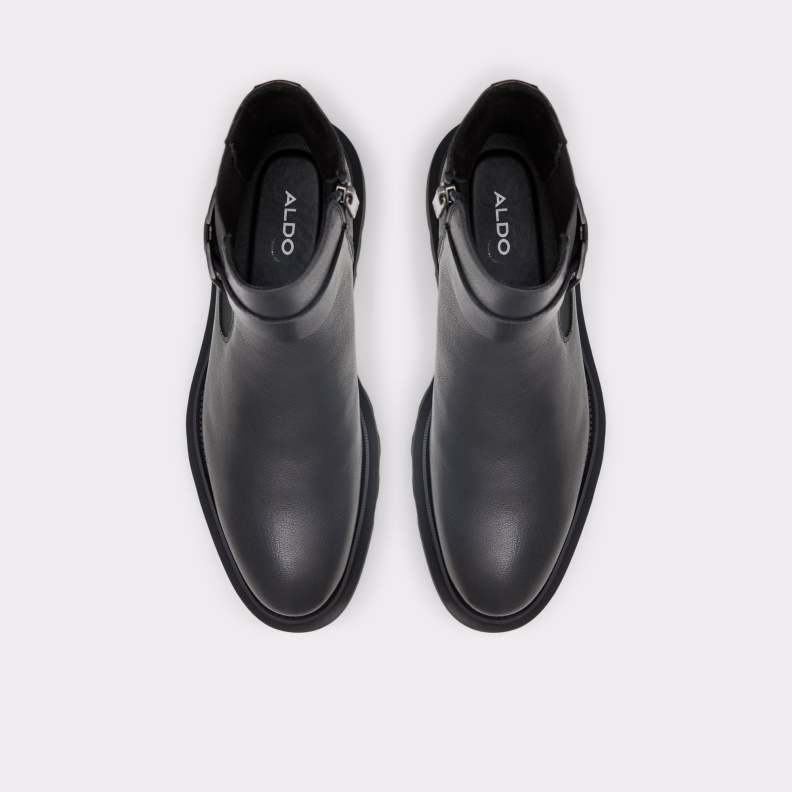 Aldo New Arrival Verdi Ankle Boot Lug Sole Black Fashion