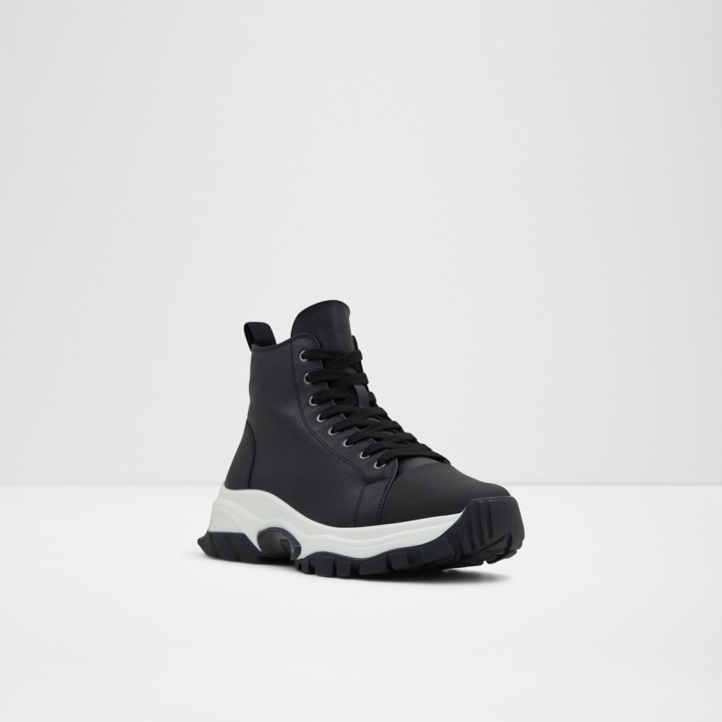 Black Fashion Aldo Vertex High Top Sneaker Jogger Sole
