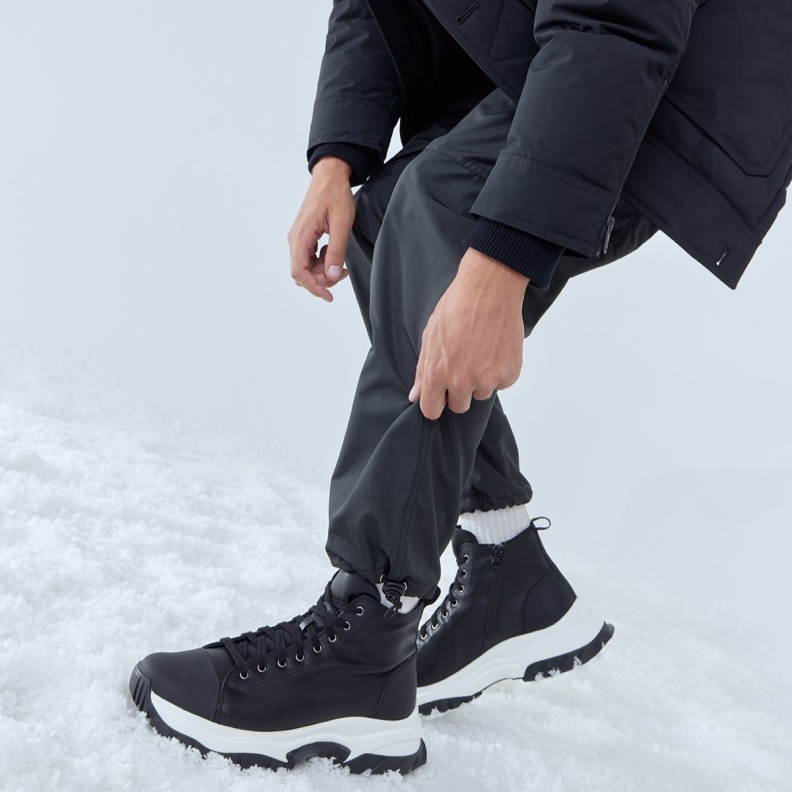 Black Fashion Aldo Vertex High Top Sneaker Jogger Sole