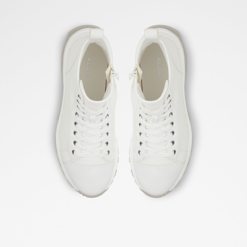 White Vertex High Top Sneaker Jogger Sole Fashion Aldo