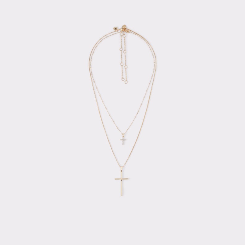 Gold-Clear Multi Vrigar Necklace Aldo Fashion