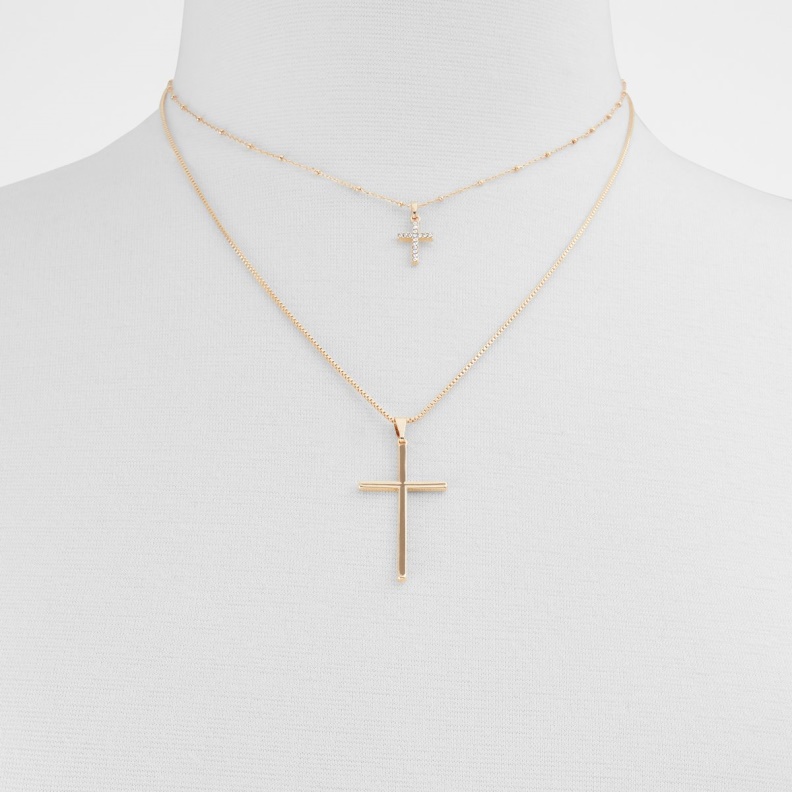 Gold-Clear Multi Vrigar Necklace Aldo Fashion