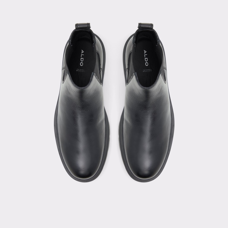 Black Leather Pebble Weannon Chelsea Boot Fashion Aldo