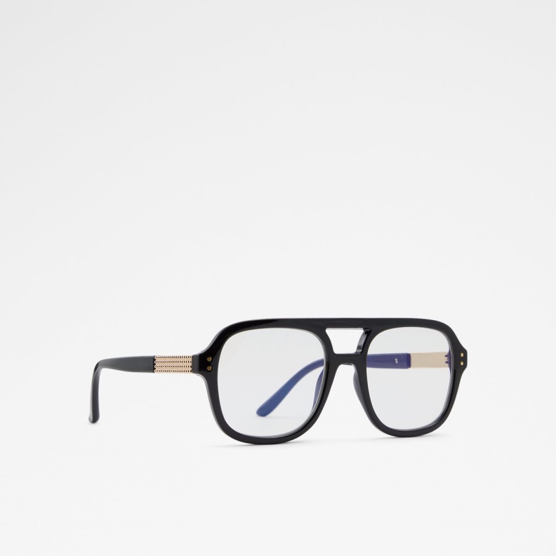 Fashion Aldo Black-Gold Multi Sold Out Wirer Aviator Sunglasses