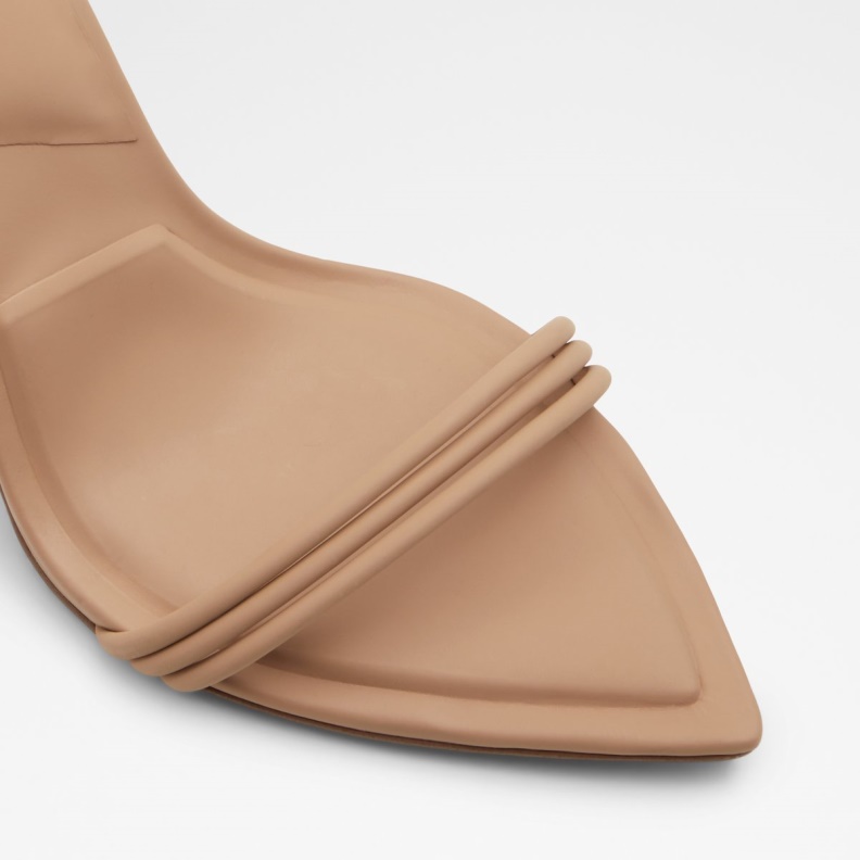 Medium Beige Aldo Fashion Yberrar Strappy Heeled Sandal Stiletto Heel