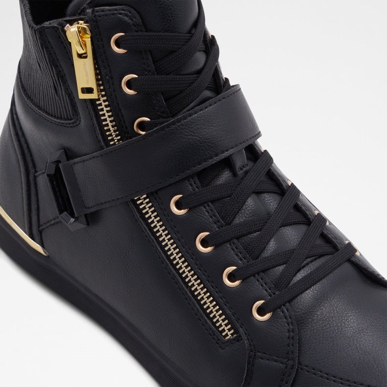 Black Synthetic Smooth Yohji High Top Sneaker Cup Sole Fashion Aldo