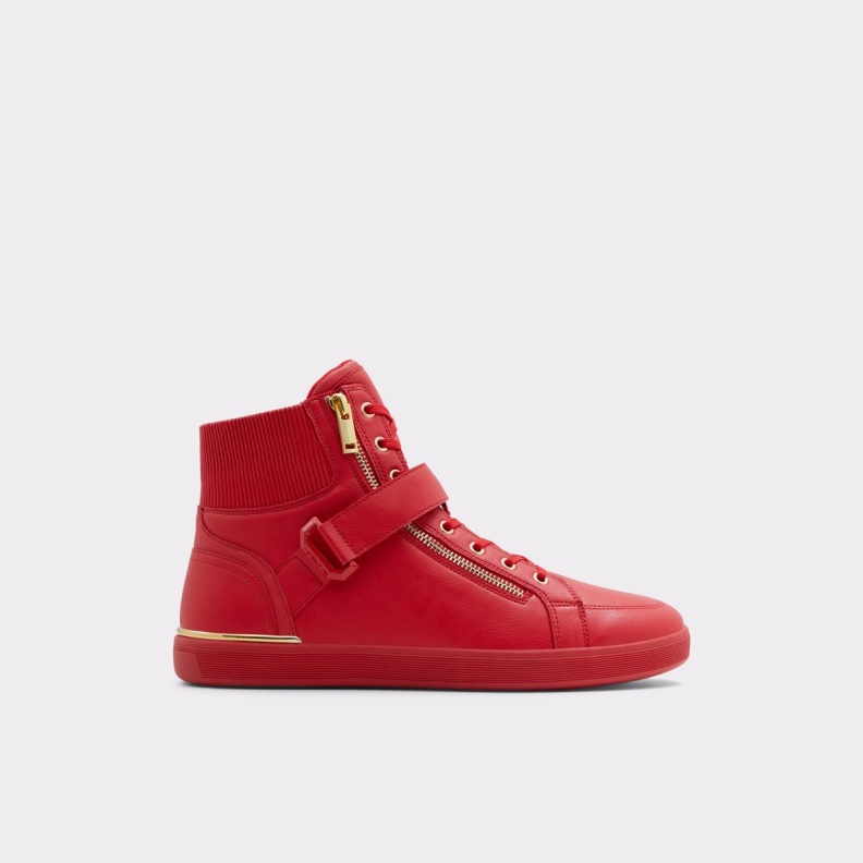 Fashion Bright Red Aldo Yohji High Top Sneaker