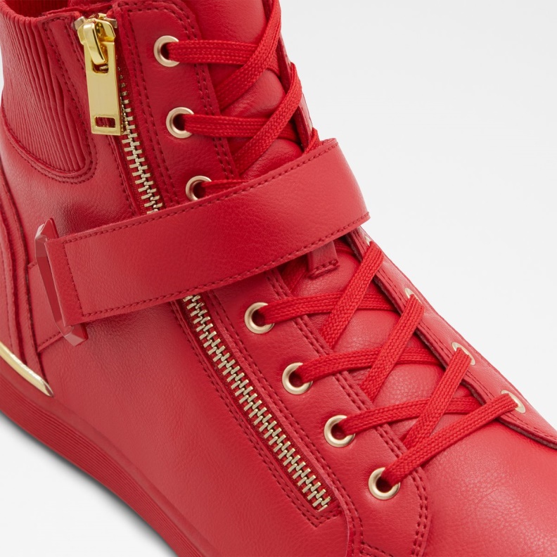 Fashion Bright Red Aldo Yohji High Top Sneaker