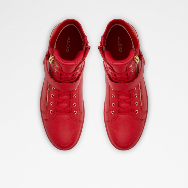 Fashion Bright Red Aldo Yohji High Top Sneaker