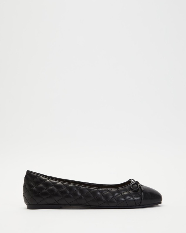 Aldo Fashion Black Braylynn Quilted Ballet Flats