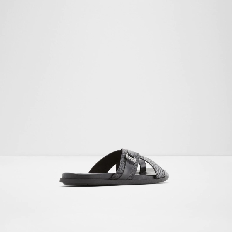 Aldo Black Fashion Ellerwood Flat Sandals