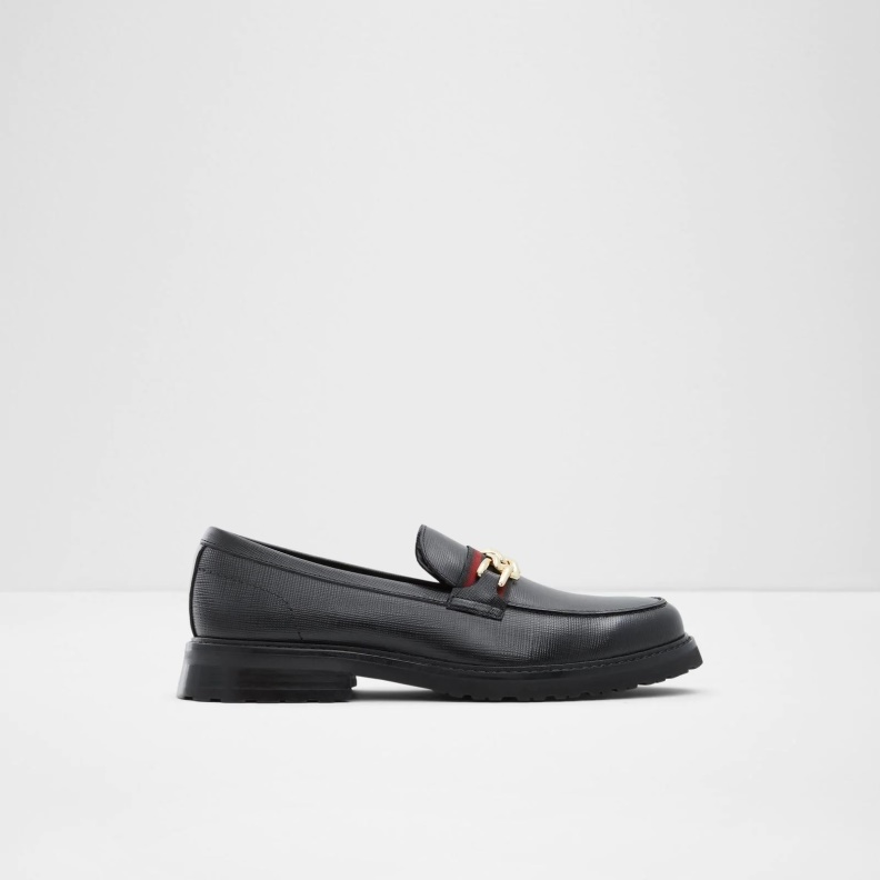 Aldo Fashion Black Weaver Loafers Slip On