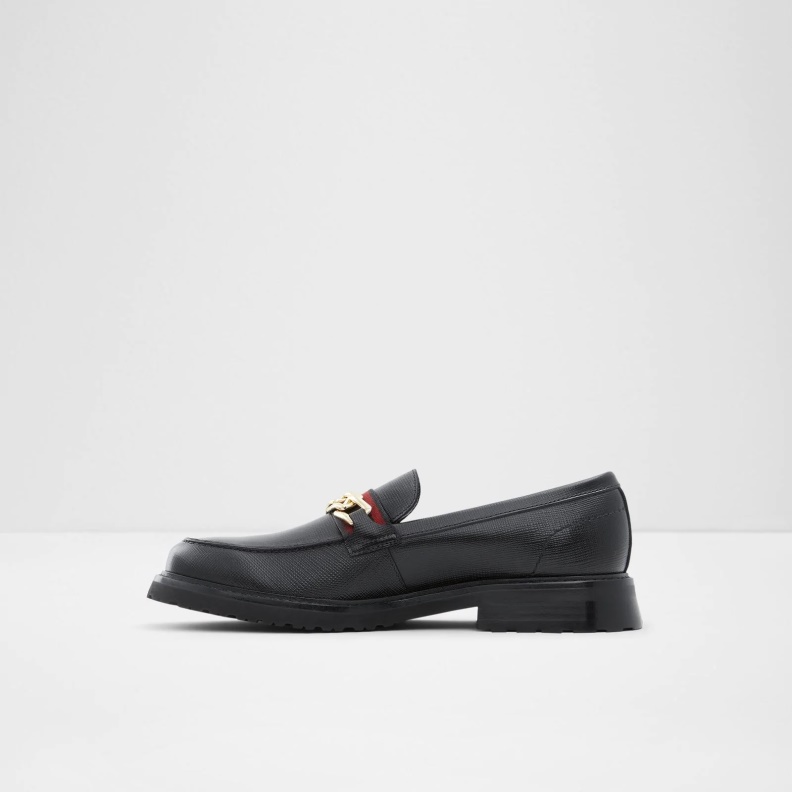Aldo Fashion Black Weaver Loafers Slip On