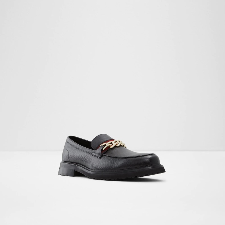 Aldo Fashion Black Weaver Loafers Slip On