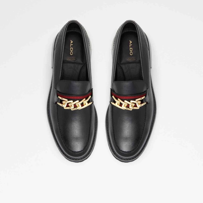 Aldo Fashion Black Weaver Loafers Slip On