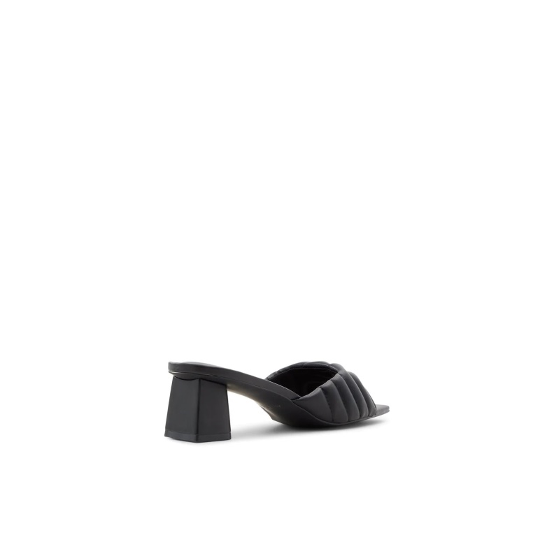 Aldo Fashion Celesta Heeled Sandals Slip Ons Black