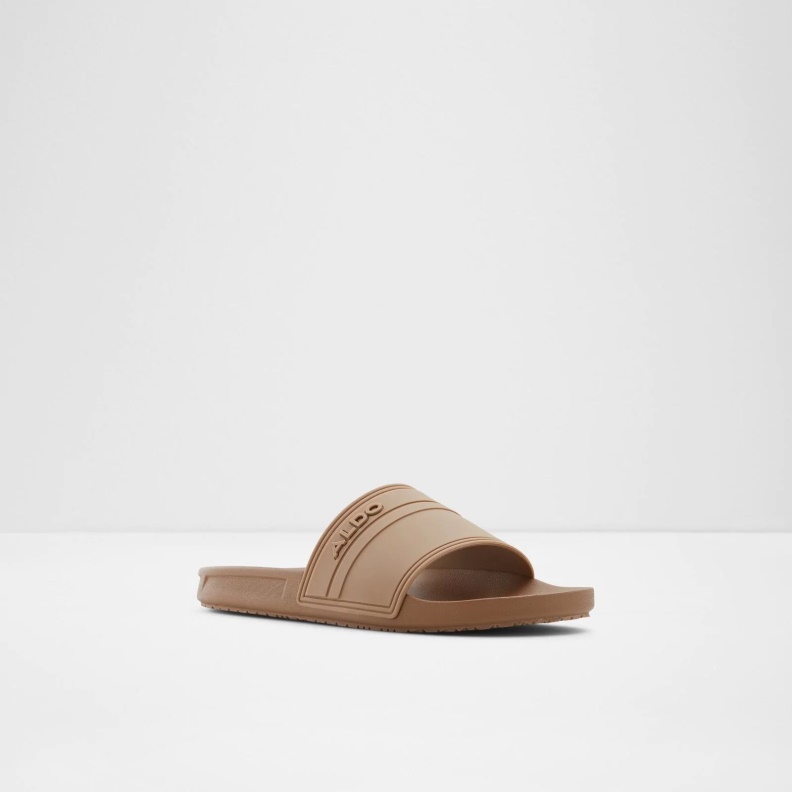 Aldo Fashion Dinmore Flat Sandals Brown