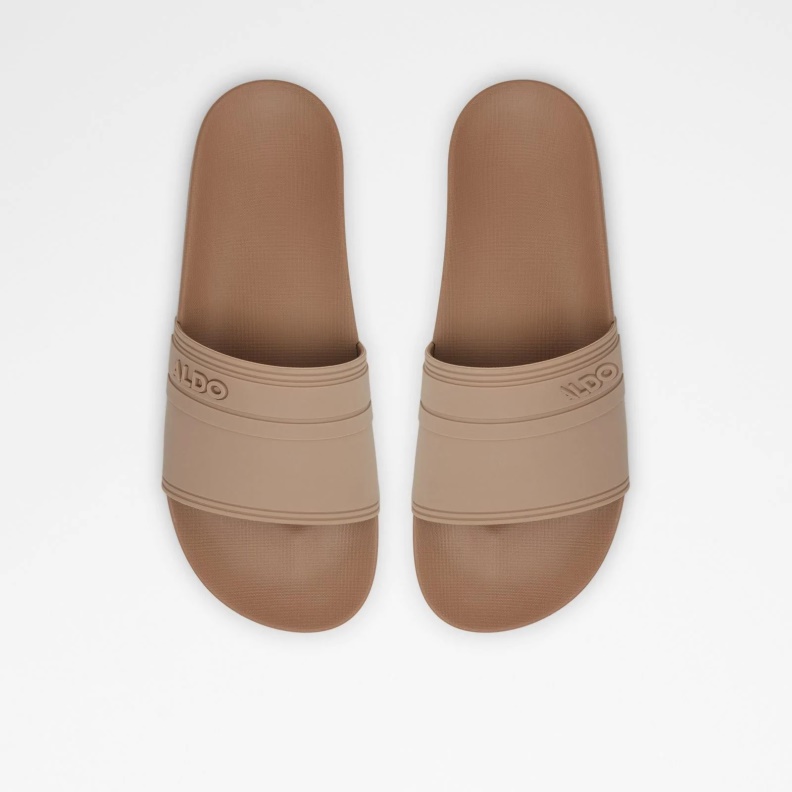 Aldo Fashion Dinmore Flat Sandals Brown