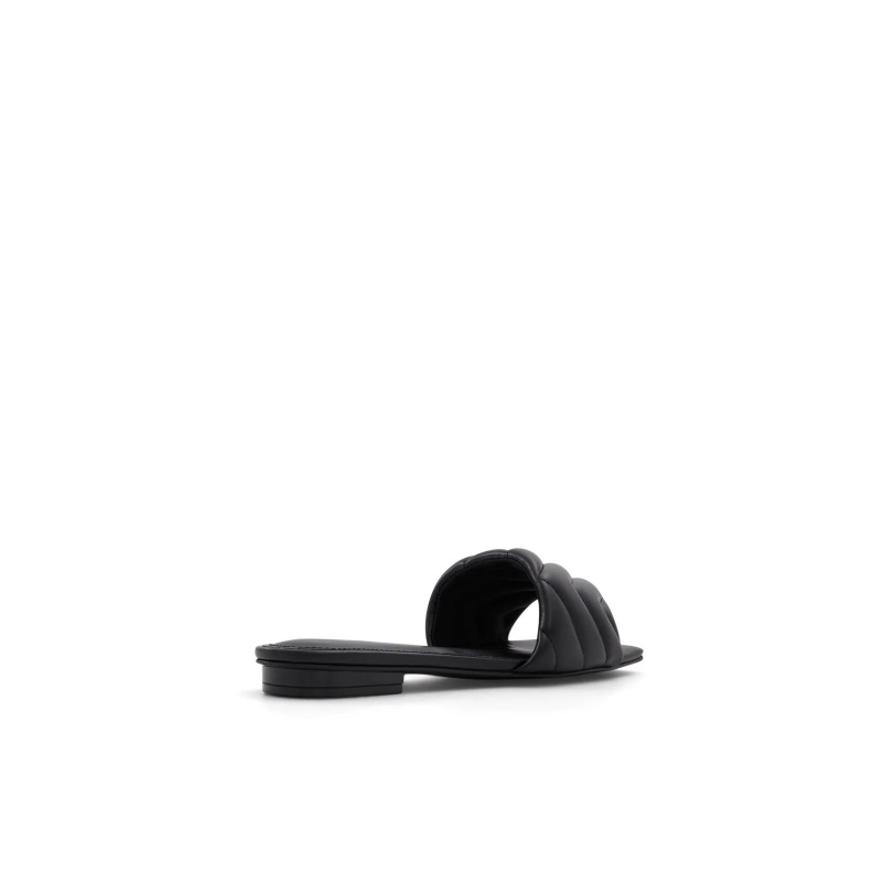 Aldo Fashion Moniq Flat Sandals Slide Black