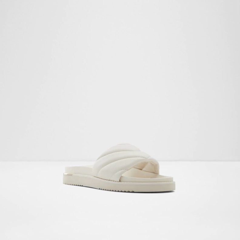 Aldo Fashion White Acaswen Flat Sandals