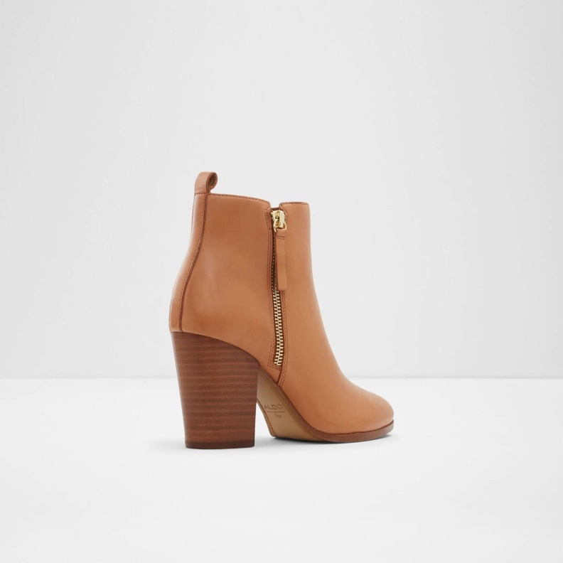 Aldo Noemieflex Ankle Boots Mid Heels Beige Fashion