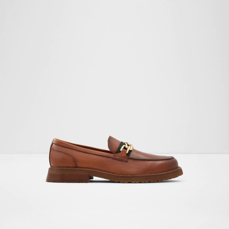 Aldo Weaver Loafers Slip On Brown Fashion