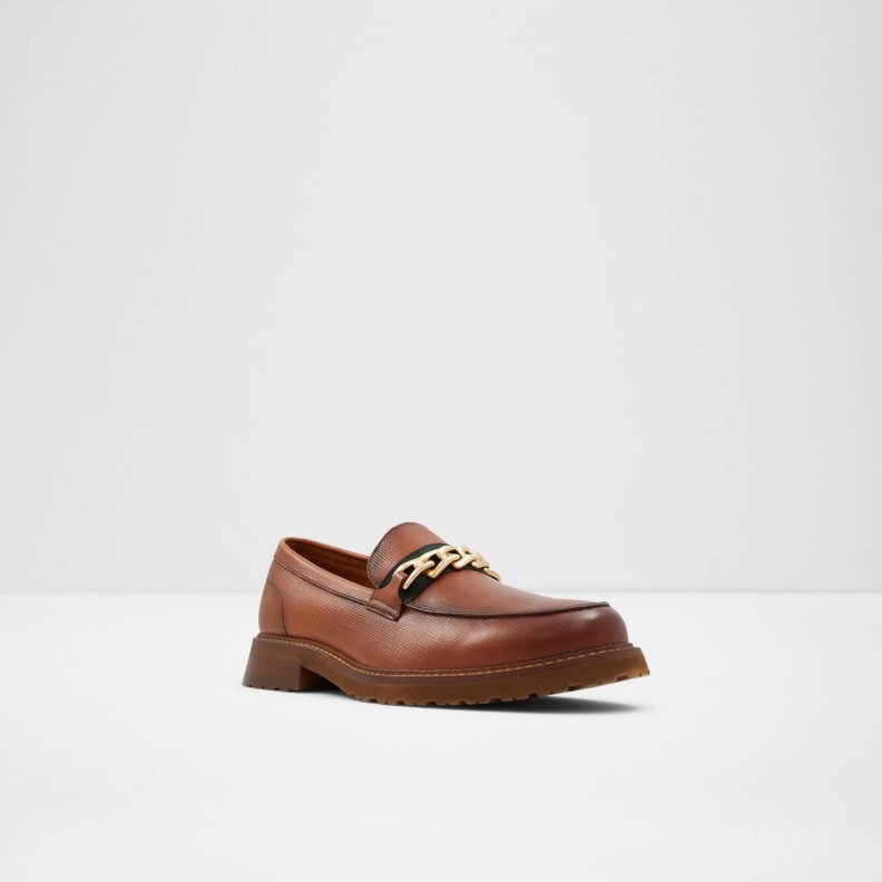 Aldo Weaver Loafers Slip On Brown Fashion