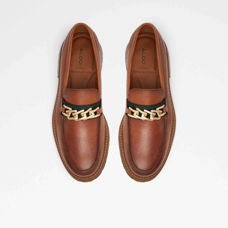 Aldo Weaver Loafers Slip On Brown Fashion