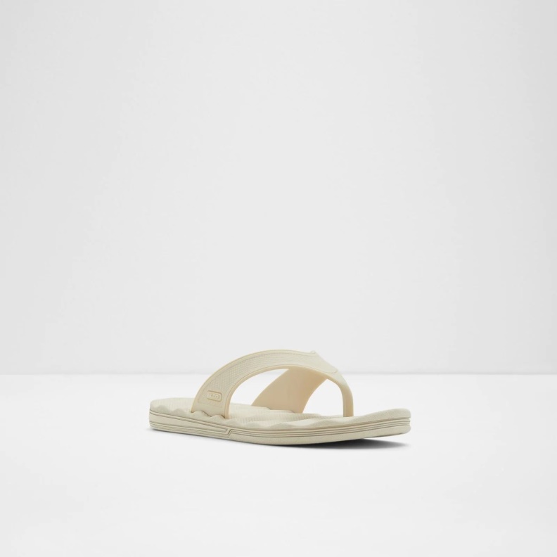 Beige Aldo Fashion Haciendo Flip Flops