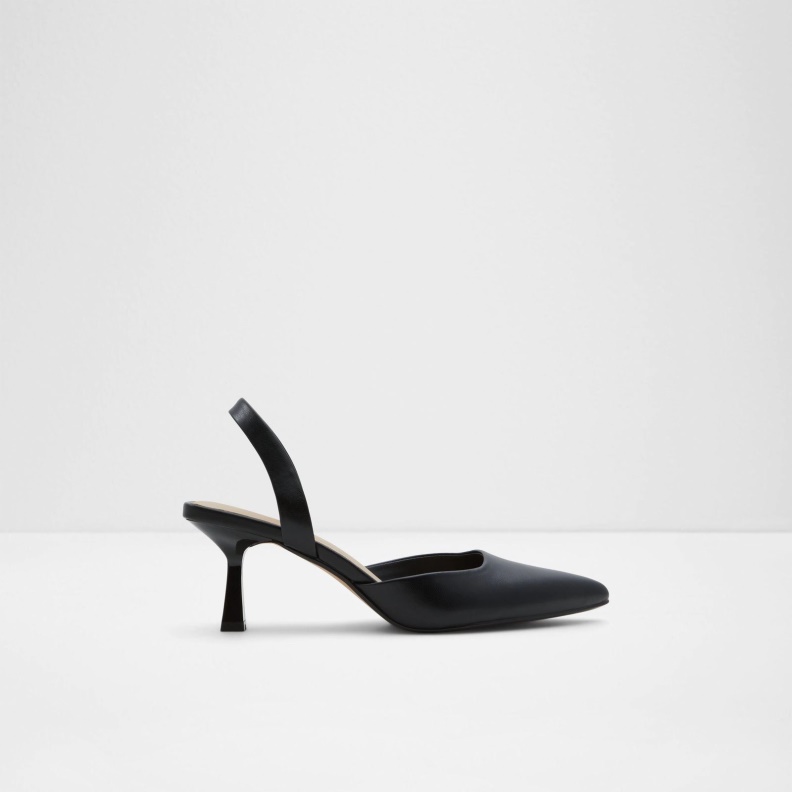Black Aldo Fashion Basanti Heeled Sandals Slip Ons